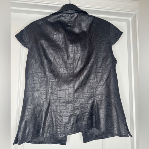 Juliana Women’s Front Zip Crocodile Pattern Vest Jacket, Sz 14 - Picture 8 of 9